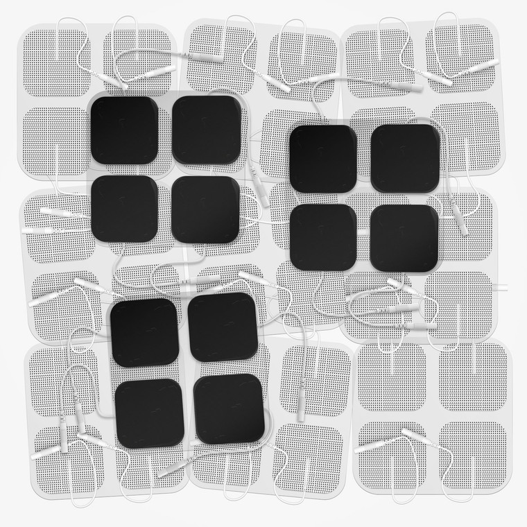 DONECO TENS Unit Pads 2"X2" 48 Pcs Replacement Pads Electrode Patches for Electrotherapy