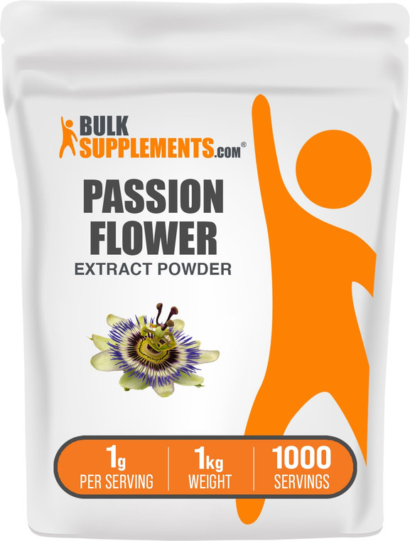BulkSupplements.com Passion Flower Extract Powder - Passion Flower Supplement, Herbal Supplement - Gluten Free, 1g per Serving, 250g (8.8 oz) (Pack o