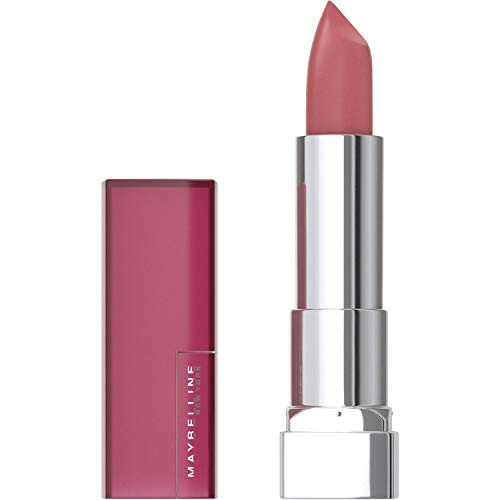 Maybelline Color Sensational Lipstick, Lip Makeup, Matte Finish, Hydrating Lipstick, Nude, Pink, Red, Plum Lip Color, Almond Rose, 1 Count