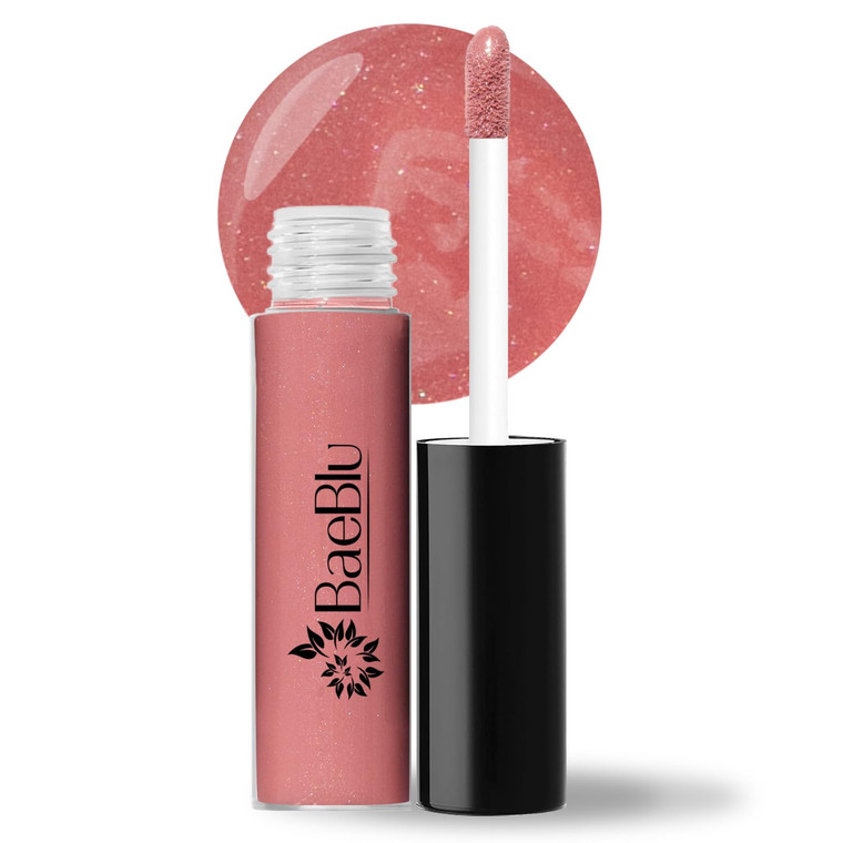 BaeBlu Organic Vegan Lip Gloss, 100% Natural Non-Toxic Moisturizing Ingredients, Dahlia