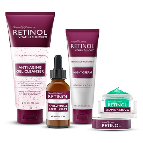 LIVAURA Retinol Anti-Aging Starter Kit  The Original Retinol For a Younger Look  [4] Conveniently Sized Products Perfect For Travel or First Time T