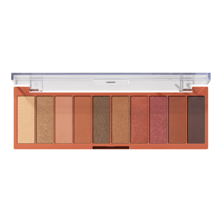 e.l.f. Perfect 10 Eyeshadow Palette, Ten Ultra-pigmented Shimmer & Matte Rose Gold Shades, Blendable Formula, Vegan & Cruelty-free, Rose Gold Sunset