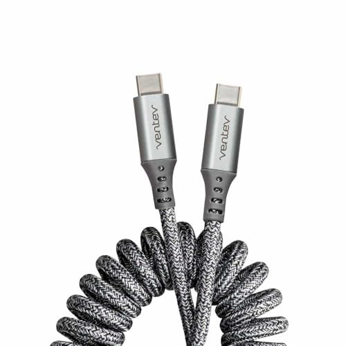 Ventev Helix USB C to USB C High Speed Travel 3 Foot Cable