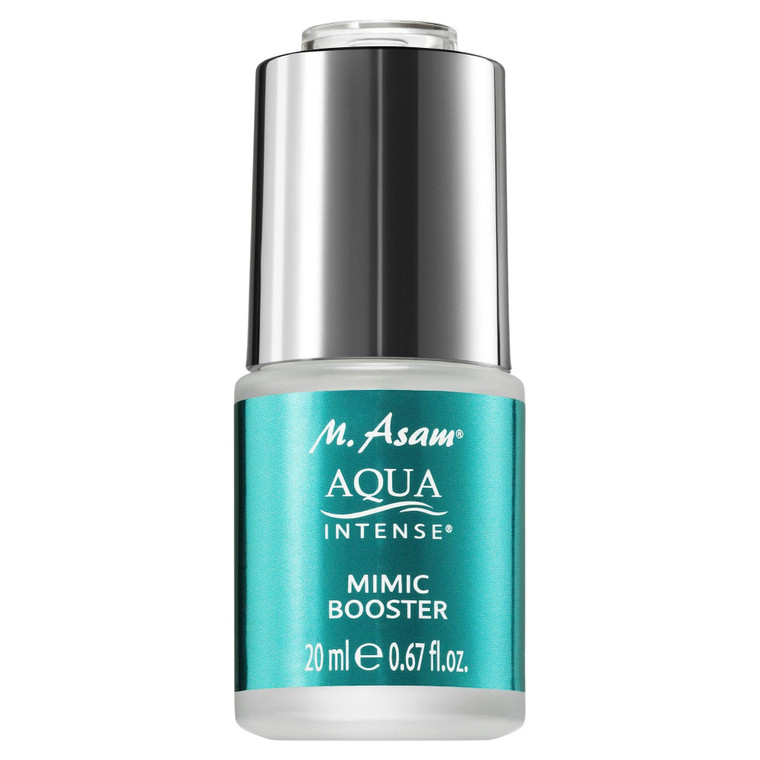 M. Asam AQUA INTENSE Mimic Booster Serum (0.67 Fl Oz)  Facial moisturizer with hyaluronic acid & high-tech peptide for targeted smoothing of express