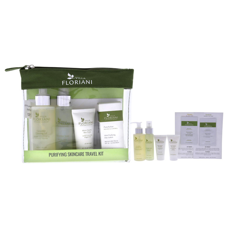 Villa Floriani Purifying Skincare Travel Kit Women 6 Pc