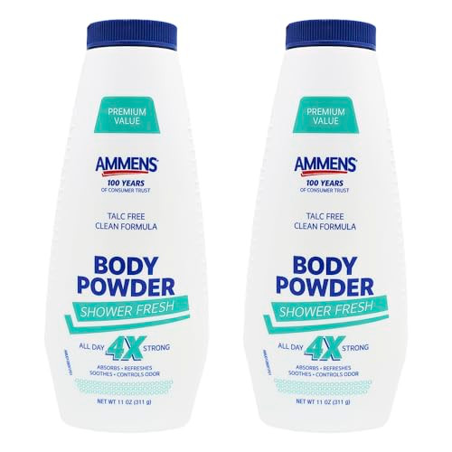 Ammens Powder Shower Fresh 11 oz (Pack of 2)