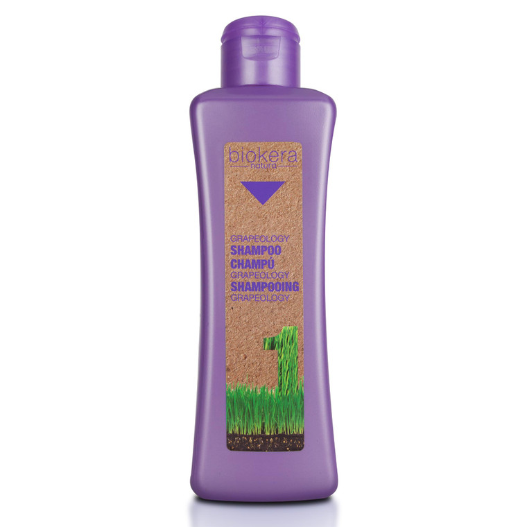 SALERM - Shampoo for White or Bleached Hair - Grapeology Biokera Natura Shampoo - 300 ml - With Grape Seed Oil - Nourishes and Hydrates Hair - Gentle