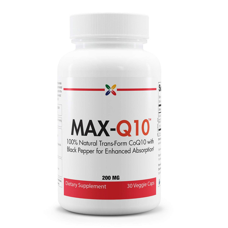 Stop Aging Now MAX-Q10 CoEnzyme Formulated with Kaneka Q10 and Enhanced BioPerine Black Pepper Extract for High Absorption, Heart Health, Energy Prod