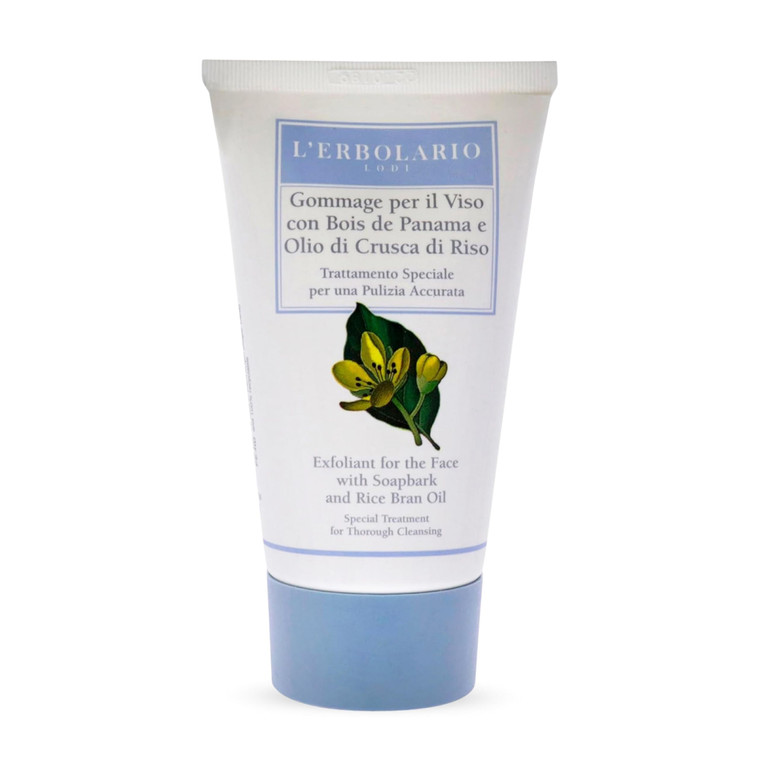 L'Erbolario Soapbark And Rice Bran Oil Exfoliant - With Smoothing Microgranules - Removes All Impurities And Dead Skin Cells - Refines Skin Texture -