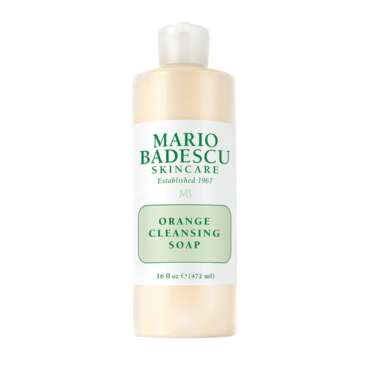 Mario Badescu Orange Cleansing Soap - Cream Face Cleanser and Exfoliator Enriched with AHA - Oil Free Face Wash for Combination or Dry Skin - Mild Ex