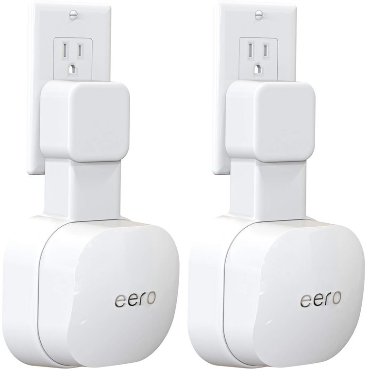 Outlet Wall Mount Holder ONLY for eero 6 Dual-Band mesh Wi-Fi 6 System [NOT Fit for eero Pro 6], No Messy Wires | Space Saving | Easily Be Moved Outl
