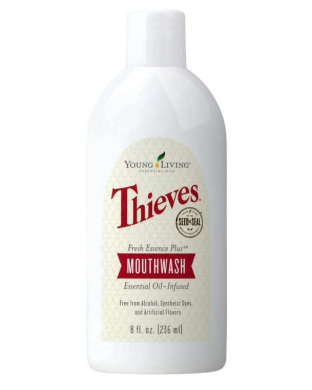 Young Living Thieves Fresh Essence Mouthwash | Alcohol-Free 8 fl oz Mouthwash Infused with Essential Oils | Gentle, Refreshing Oral Care for Long-Las