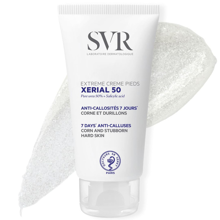 SVR Xerial 50 Extreme Foot Gel With Salicylic Acid & 50% Pure Urea For Severely Dry, Cracked, Rough, Stubborn Hard Skin Prone To Corns And Calluses.