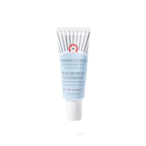 First Aid Beauty - Hydrating Eye Cream with Hyaluronic Acid, Nourishing Eye Cream that Provides 24 hours of Hydration, Helps Smooth Fine Lines, Wrink