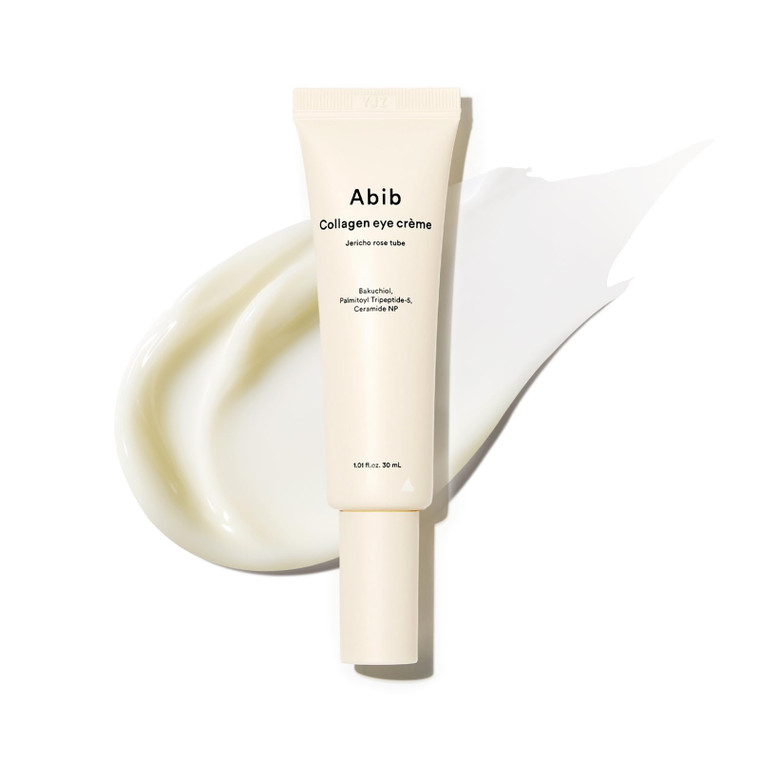Abib Collagen Eye Crème Jericho Rose Tube for Dark Circles and Puffiness, Under Eye Fine Lines