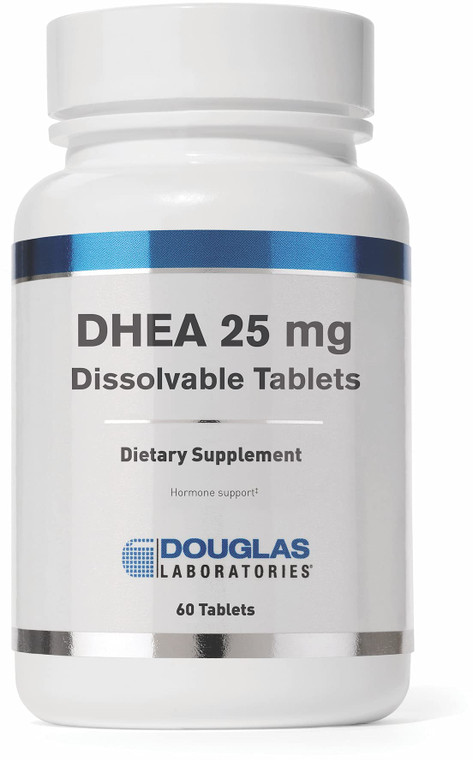 Douglas Laboratories DHEA 25 mg Dissolvable Tablets | Supports Immune Health, Brain, Bones, Metabolism and Lean Body Mass* | 60 Tablets