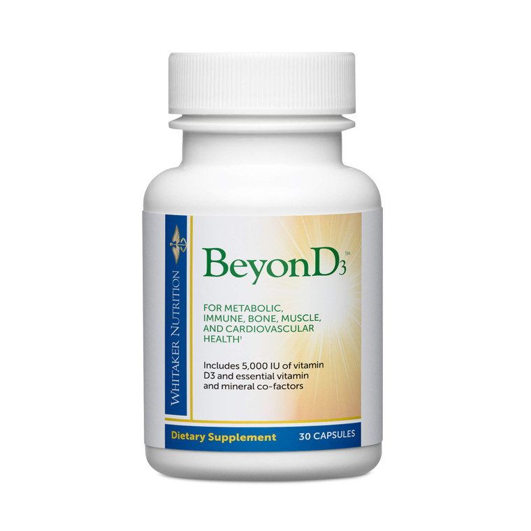 Dr. Whitaker's BeyonD3 - Vitamin D3 Supplement 5,000 IU Plus Boron, Vitamin K2, Magnesium & Zinc - Supports Immune Health, Calcium Metabolism & Bone