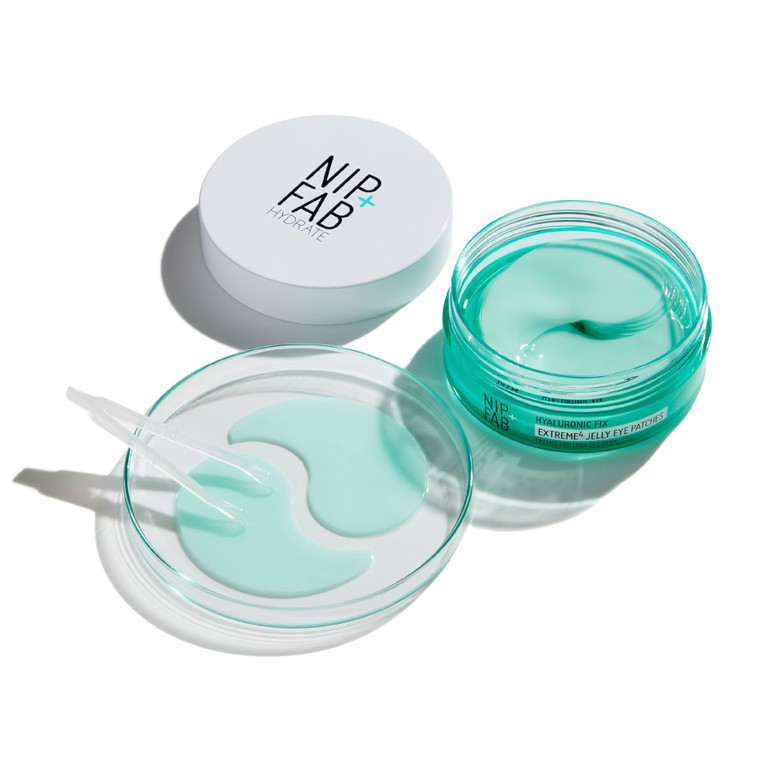 Nip + Fab Hyaluronic Acid Under Eye Patches Mask Anti-Aging Hydrating for Fine Lines, Wrinkles, Puffy Eyes Patch for Bags, Puffiness, Multicolor