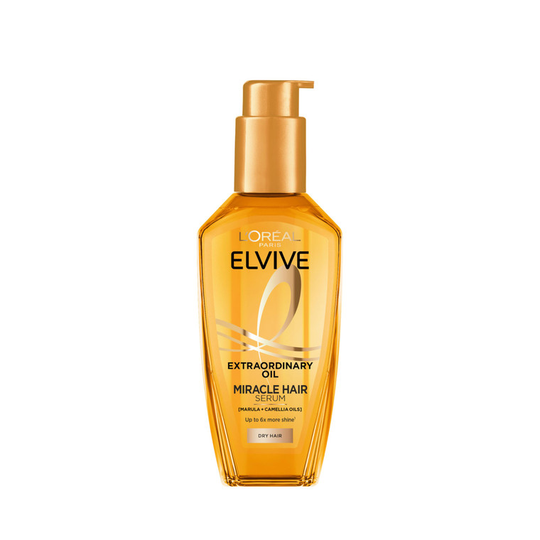 L'Oréal Paris Elvive Extraordinary Oil Miracle Hair Serum, Intense Nourishment, Up to 6x more Shine, up to 230° heat protection, suitable for all hai