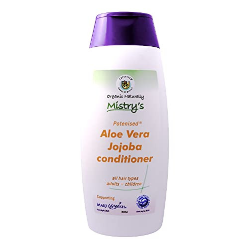 Mistry's Aloe Vera Jojoba Conditioner 200ml - Natural Hair Care, Gentle, Strengthening & Nourishing - Suitable for All Ages and Hair Types, Additive