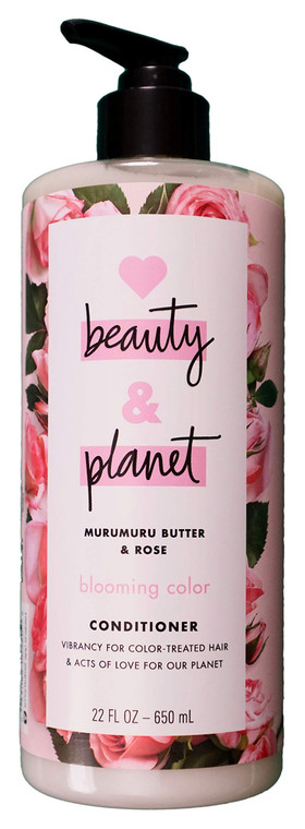 Love Beauty And Planet Conditioner Blooming Color Murumuru Butter & Rose, 22 FL OZ