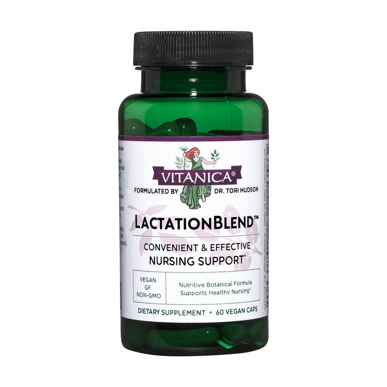 Vitanica LactationBlend, Lactation Supplement for Increased Breast Milk Supply and Flow Organic Breastfeeding Support, with Fennel, Milk Thistle, Fen