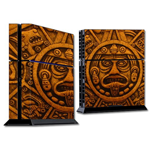 MightySkins Skin Compatible with Sony PS4 Console - Carved Aztec | Protective, Durable, and Unique Vinyl Decal wrap Cover | Easy to Apply, Remove, an