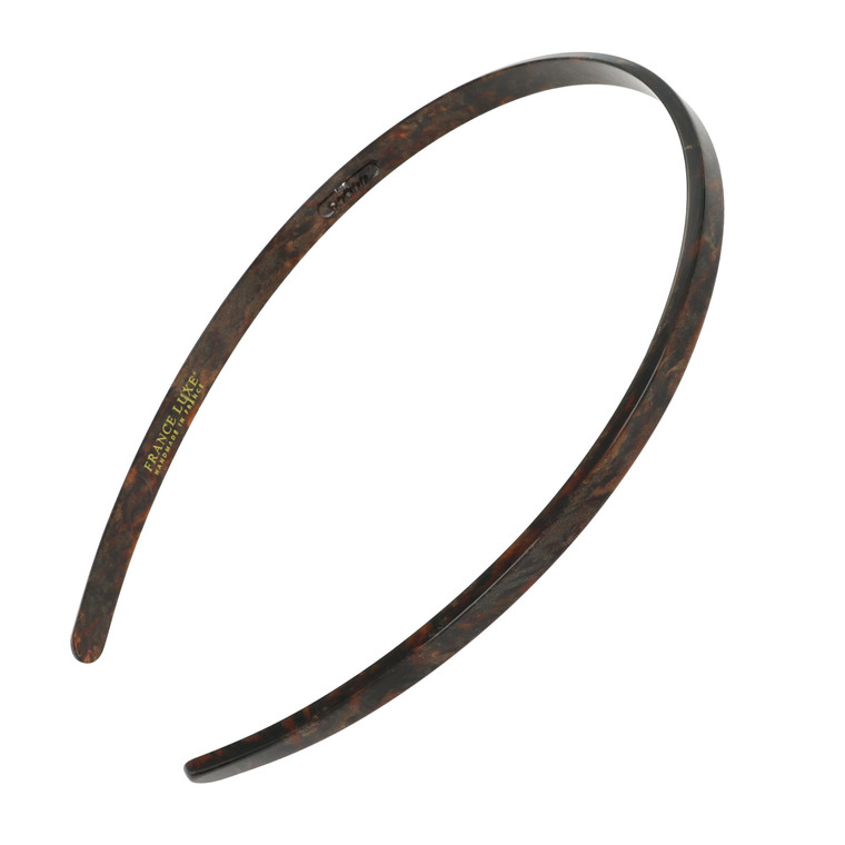 Brown Headband for Women, 1/4" Ultracomfort Thin Headband, Shimmering Mojave, Flexible Fit with No Slip Gentle Teeth, All-Day Hold | France Luxe