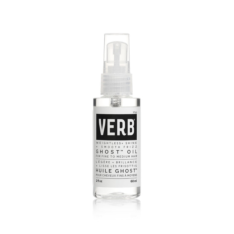 VERB Ghost Oil, 2 fl oz- Weightless Hair Oil for Fine to Medium Hair  Smooths Frizz, Adds Shine  No Parabens, Gluten or Harmful Sulfates