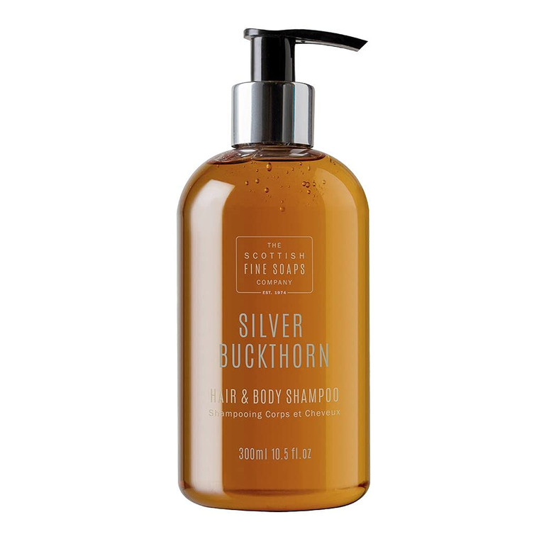 Scottish Soaps Silver Buckthorn Hair & Body Shampoo 300ml Pump Bottle by Scottish Fine Soaps