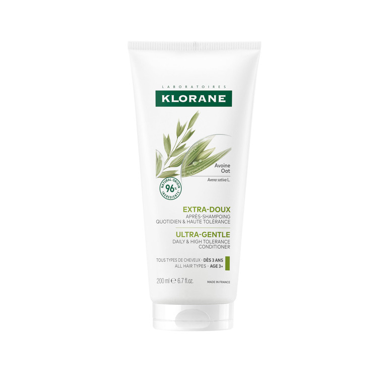 Klorane Ultra-Gentle Conditioner with Oat Milk - Sulfate-Free - Dermatologist and Pediatric Tested - Hypoallergenic, Vegan, Plant-Based Formula - Hig
