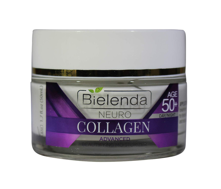 BIELENDA, NEURO COLLAGEN 3 PEPTIDE,VITAMIN C & E, AGE 5 0+,ADVANCED BEAUTIFYING MOISTURIZER, DAY/NIGHT 1.7 FL OZ