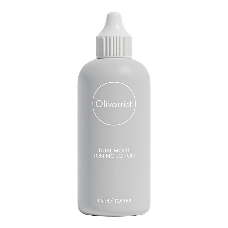 Olivarrier Dual Moist Toning Lotion Unscented Mildly Acidic Organic Moisturizing Toner Calming Hydrating for Dry & Sensitive Skin