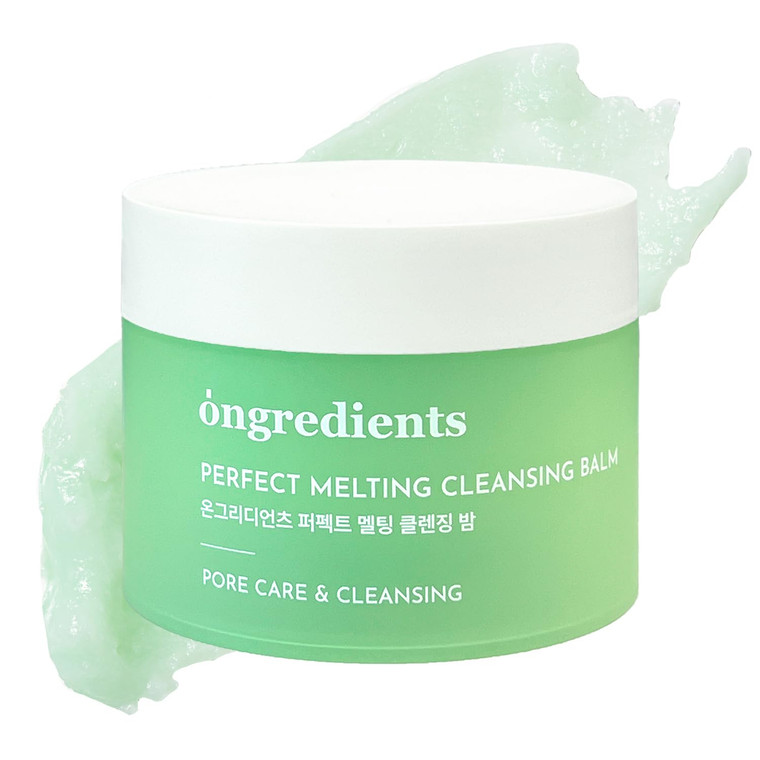 ONGREDIENTS Perfect Melting Cleansing Balm | Non-Greasy Cleansing Oil | Panthenol, Heartleaf, Makeup, Sunscreen Remover, Soothing for All Skin Types