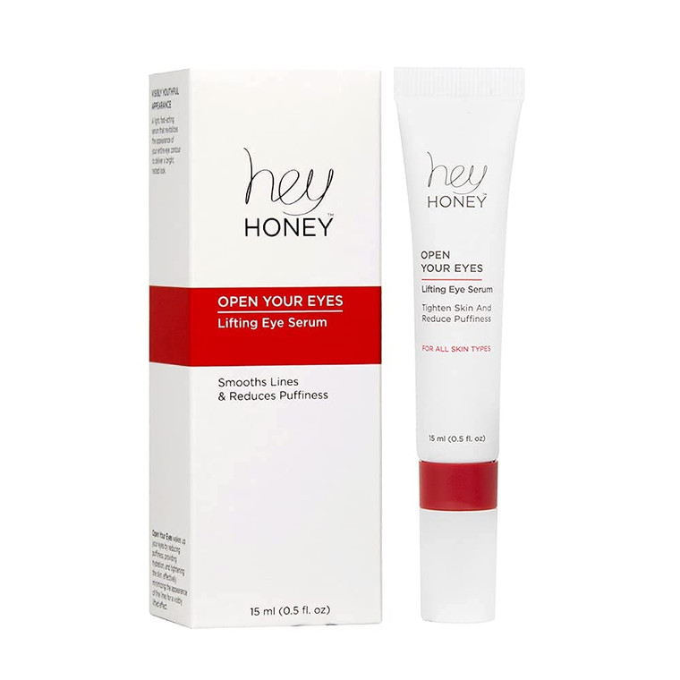 Hey Honey Open Your Eyes Lifting Eye Serum | Under Eye Cream for Dark Circles & Puffiness | Around The Eyes Hydration | Suitable For Sensitive Aging