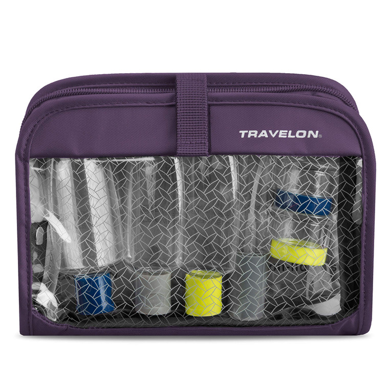 Travelon Wet Dry 1 Quart Bag with Plastic Bottles