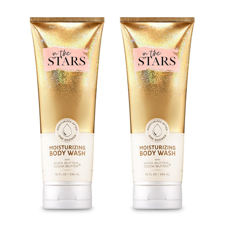 Bath and Body Works Gift Set of 2 - 10 Ounce Moisturizing Body Wash - (In The Stars)