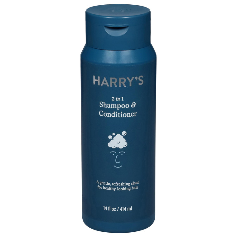 Harry's 2 in 1 Shampoo and Conditioner, 14 oz bottle