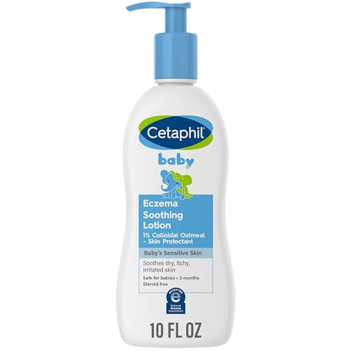 Cetaphil Baby Eczema Soothing Lotion, Colloidal Oatmeal, Paraben Free, Hypoallergenic, Dry Skin, 10 Fluid Ounce