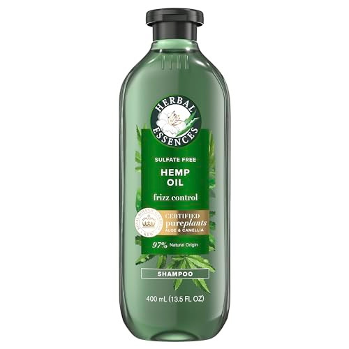 Herbal Essences Bio: Renew Hemp + Potent Aloe Sulfate Free Shampoo Frizz Control 13.5 Fl oz, 5.398 Fl oz