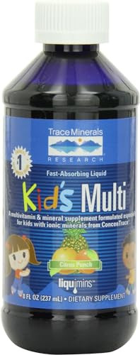 Trace Minerals Children's Multivitamin - Kids Multivitamin Supplement That Supports Children's Health - Immune Support - Gluten-Free - Citrus Punch -