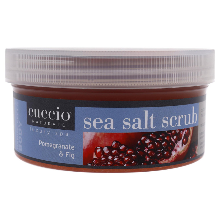 Cuccio Naturale Sea Salt Scrub - Gently Exfoliates To Remove Dead Skin Cells - Leaves Skin Supple, Radiant And Youthful Looking - Paraben And Cruelty