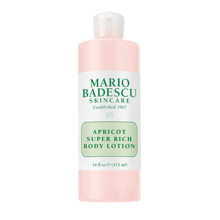 Mario Badescu Apricot Super Rich Body Lotion Enriched with Vitamins A and E - Delicately Scented Lotion with Nourishing, Skin-Softening Formula - Ide