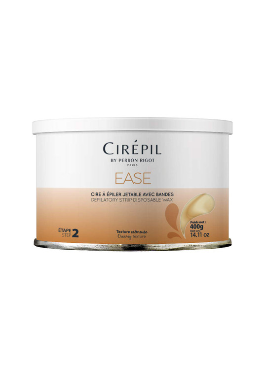 Cirepil - Ease - 400g / 14.11 oz Soft Wax Tin - Creamy Rosin-Free Strip Wax for Sensitive Skin - Non-Sticky & Easy Application - Professional Body Ha
