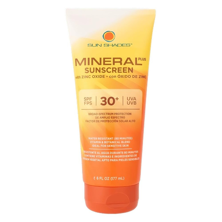 Sun Shades Mineral Plus SPF 30+ Sunscreen, 6 fl oz (Coconut-lime scent)