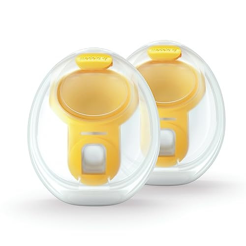 Medela Hands-Free Collection Cups, Compatible with Freestyle Flex, Pump in Style with MaxFlow, and Swing Maxi Electric Breast Pumps, 1 Set of 2 Cups