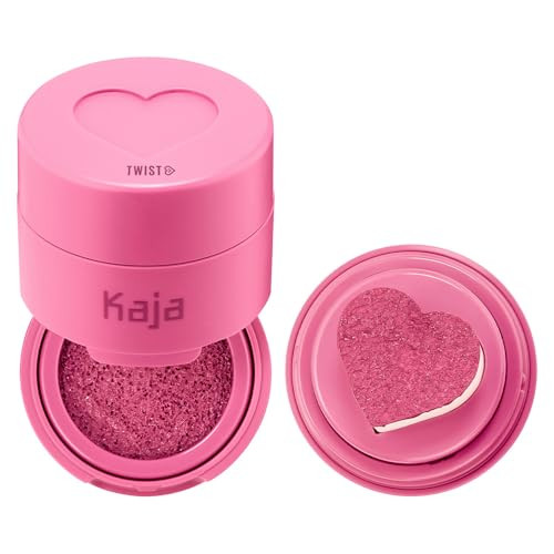 KAJA Blusher - Cheeky Stamp 04 Feisty | Kbeauty, Cute Makeup, Buildable & Blendable Shade with Heart-shaped Applicator, Sunkissed Finish, Travel size