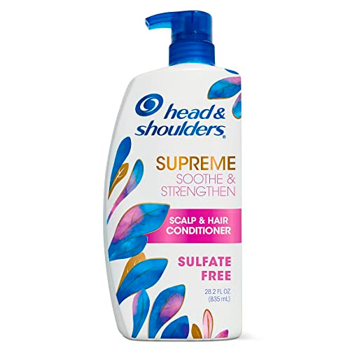 Head & Shoulders Supreme Sulfate-Free Conditioner with Argan Oil, with 1% Pyrithione Zinc, Anti-Dandruff Treatment, Soothe and Strengthen Hair and Sc
