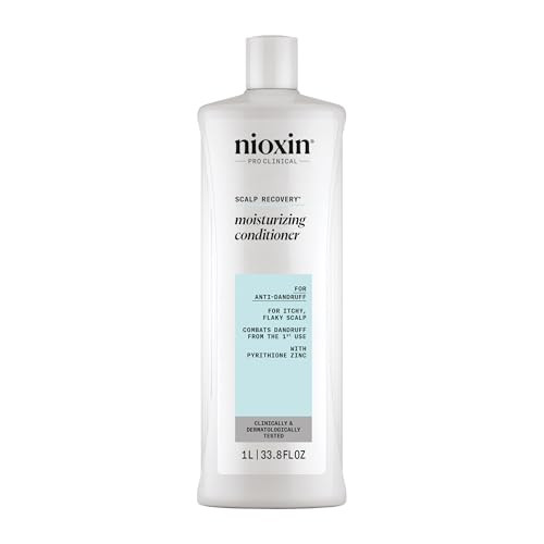 Nioxin Scalp Recovery Moisturizing Conditioner for Dry Scalp | With Pyrithione Zinc and Green Tea Extracts | 33.8 Fl oz.