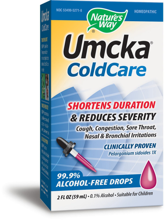 Nature's Way Umcka Cold Relief Drops, Feel Better Faster, Multi-Symptom Cold Relief, Homeopathic, Shortens Sore Throat, Cough and Congestion, Non-Dro